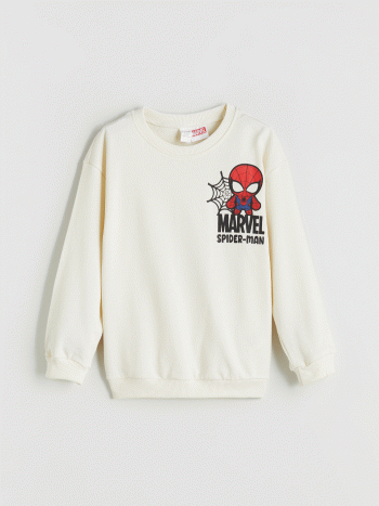 Boys' Printed Crew Neck Sweatshirt