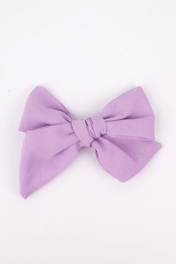 Lilac Bow Hair Clip for Girls