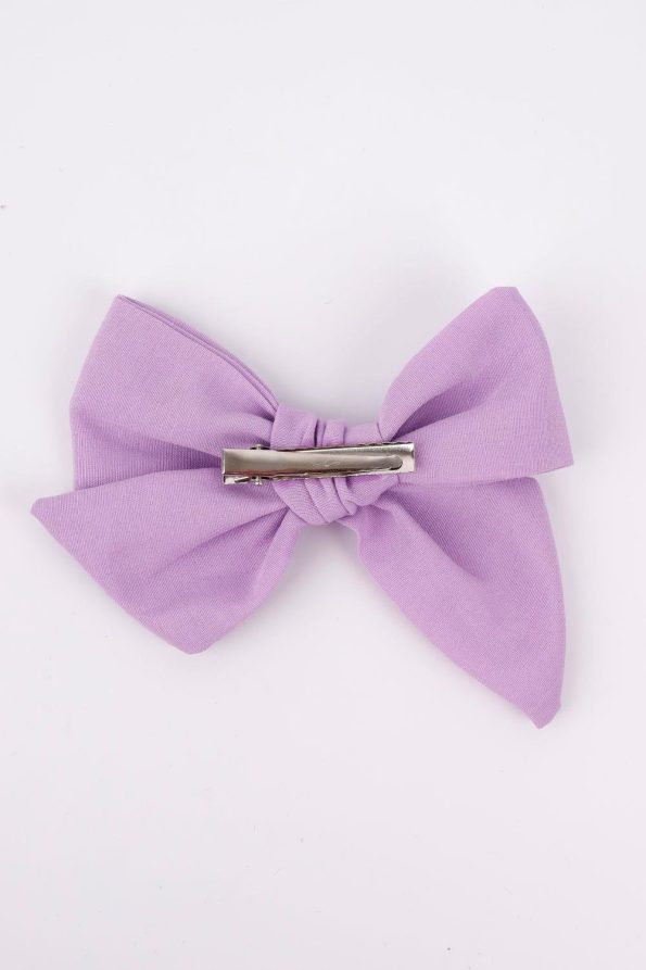 Lilac Bow Hair Clip for Girls