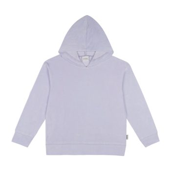 Lilac Velvet Hooded Tracksuit Set