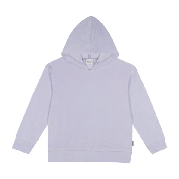 Lilac Velvet Hooded Tracksuit Set