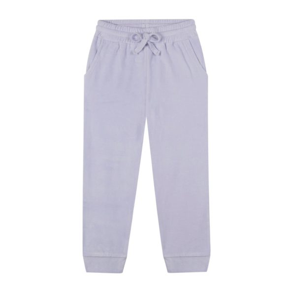 Lilac Velvet Hooded Tracksuit Set