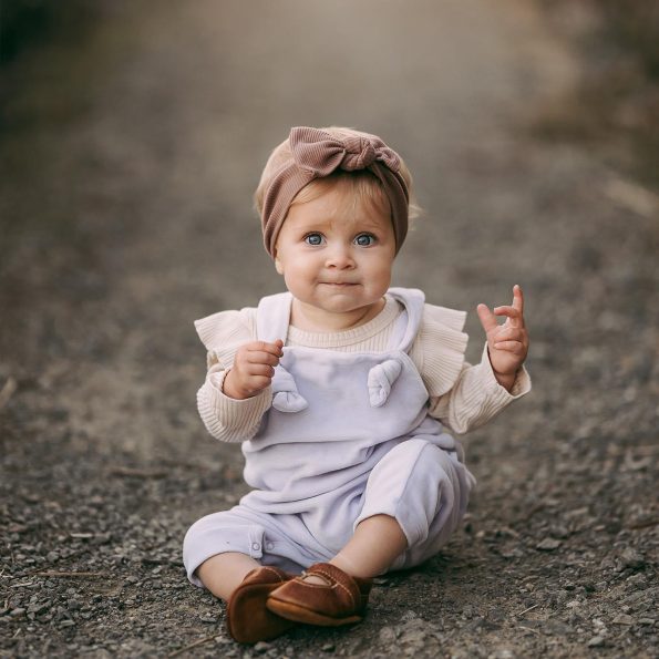 Lilac Velvet Overalls