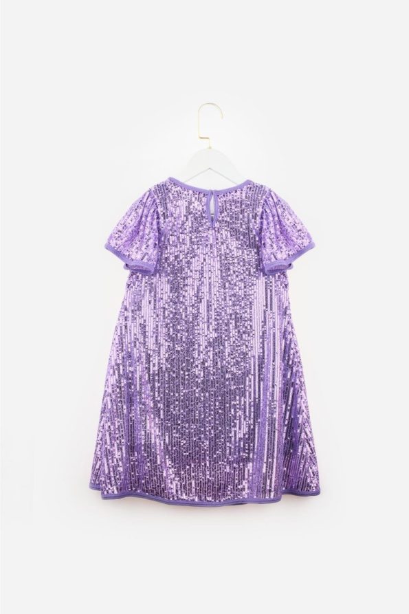 Lilac Sequin Dress for Girls