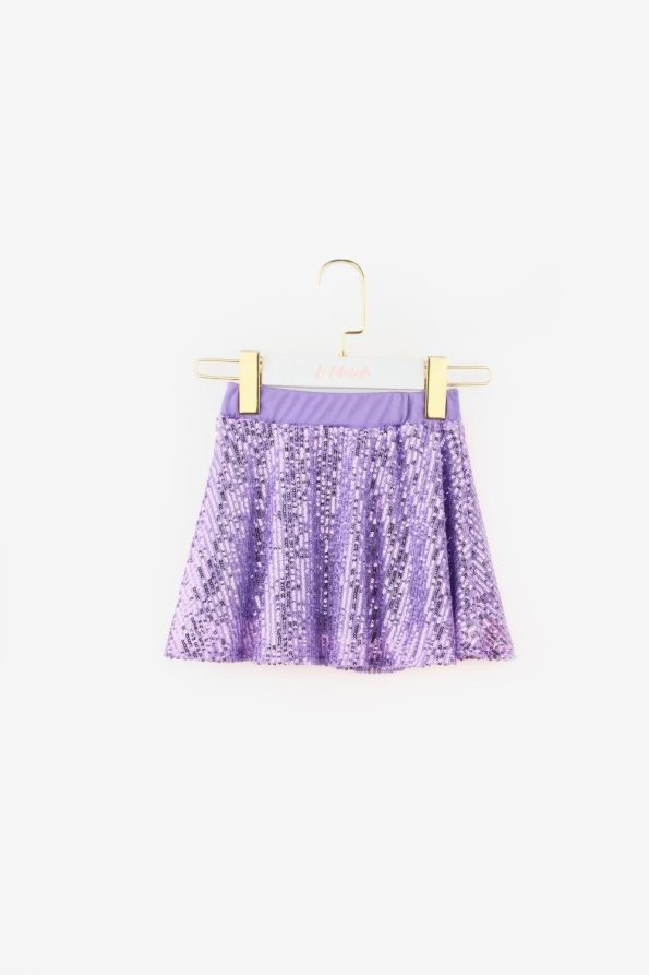 Lilac Sequin Girls' Two-Piece Set