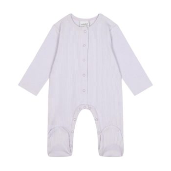 Lilac Ribbed Footed Overall
