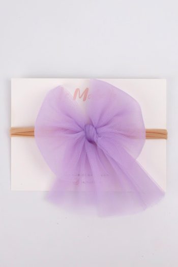 Lilac Tulle Bow Hairband
