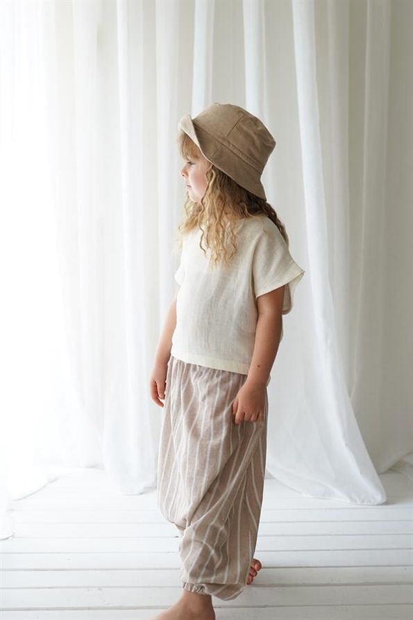 Linen Line Samurai Salvar and Cream Şile Fabric Samurai Shirt
