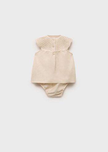 Linen Dress and Shorts Set