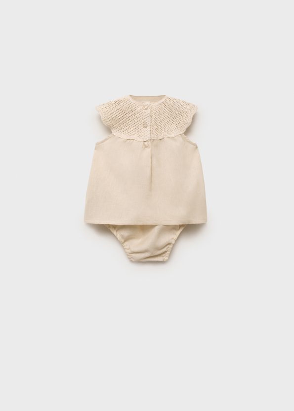 Linen Dress and Shorts Set