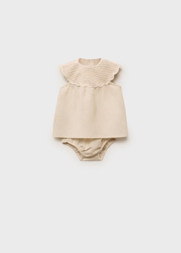 Linen Dress and Shorts Set