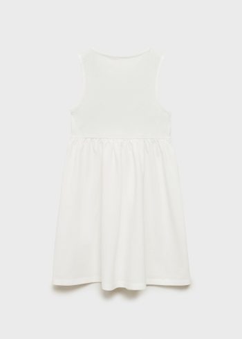 Embroidered Cross-Over Dress