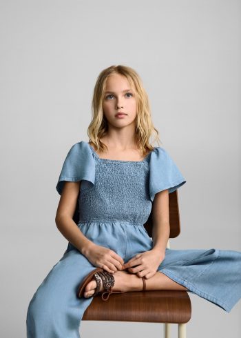 Gathered Long Jumpsuit