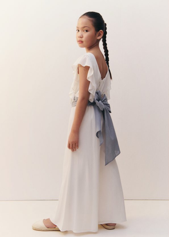 Ruffled Long Jumpsuit