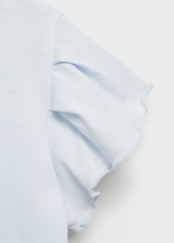 Short Sleeve Ruffled T-Shirt