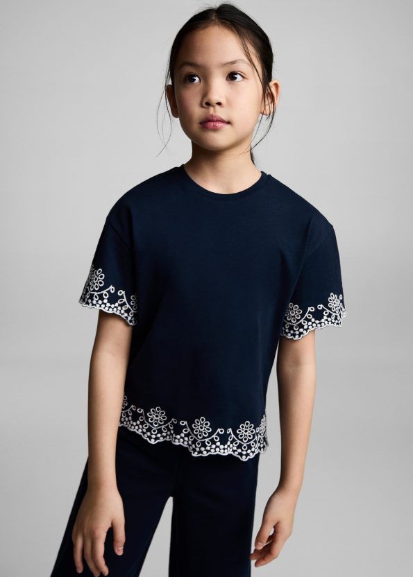 Embroidered Detail T-Shirt