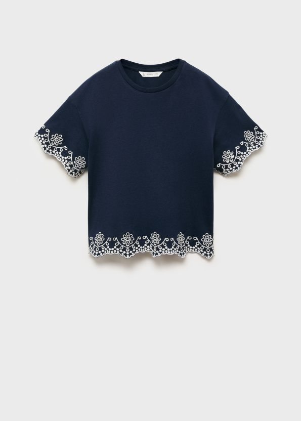 Embroidered Detail T-Shirt