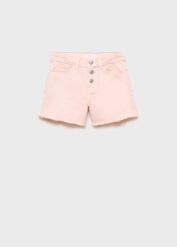 Seamless Hem Denim Shorts