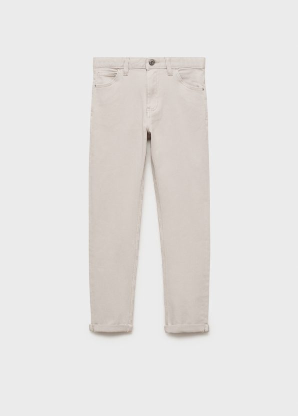 Classic Cotton Denim Pants