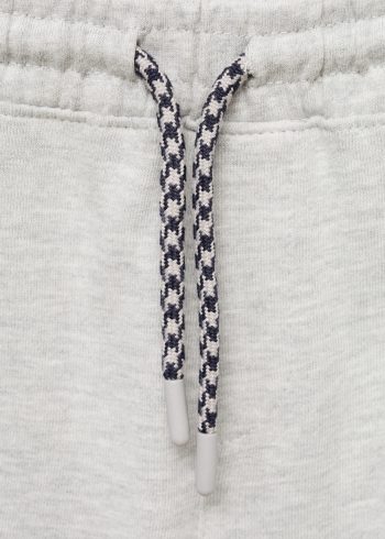 Cotton Shorts with Tie Detail
