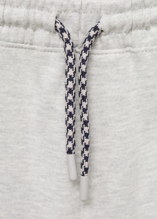 Cotton Shorts with Tie Detail