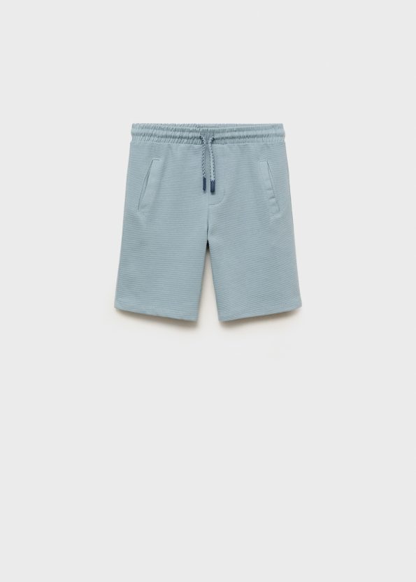 Elastic Waist Bermuda Shorts