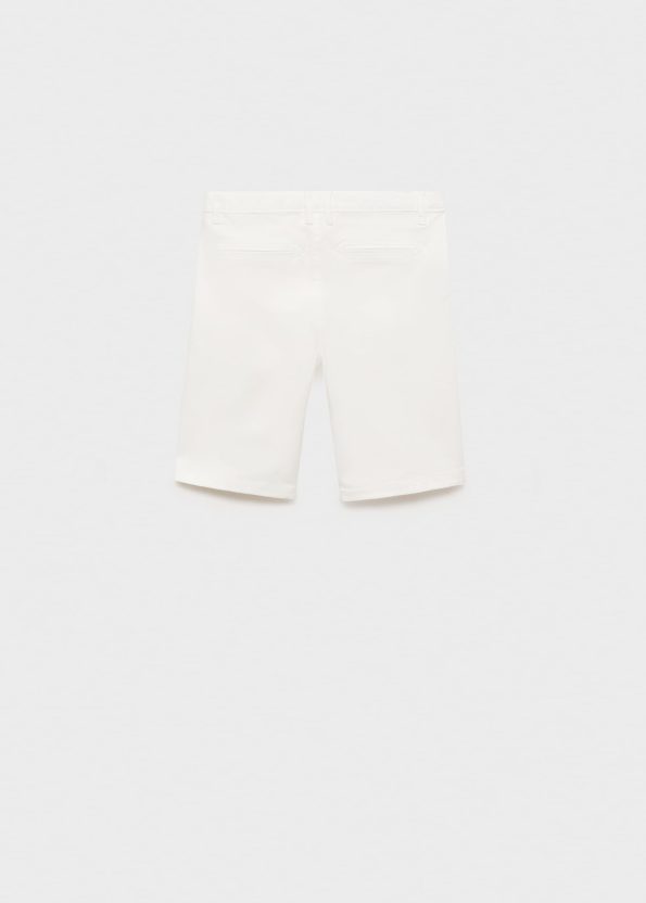 Slim Fit Cotton Bermuda Shorts