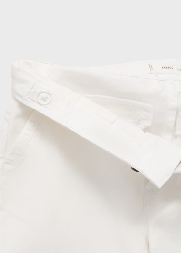Slim Fit Cotton Bermuda Shorts