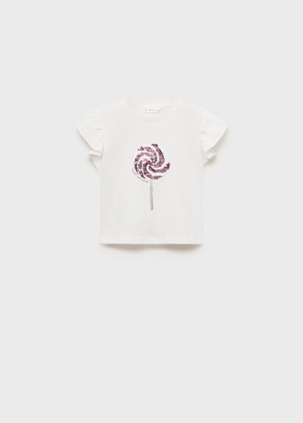 Sequined Print T-Shirt