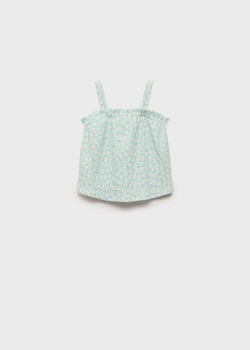 Patterned Strap Top