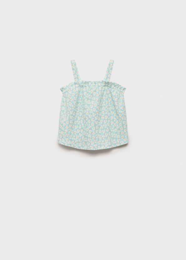 Patterned Strap Top