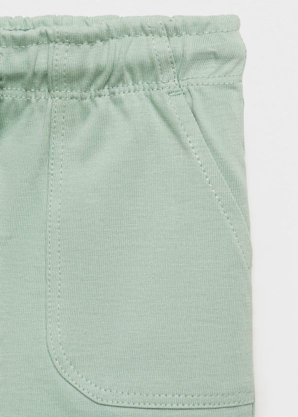 Cotton Shorts with Tie Detail
