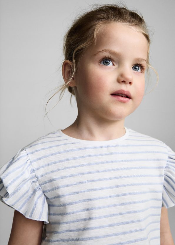 100% Striped Cotton T-Shirt