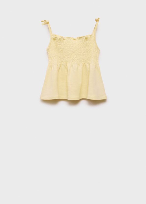 Strapless Gathered Blouse