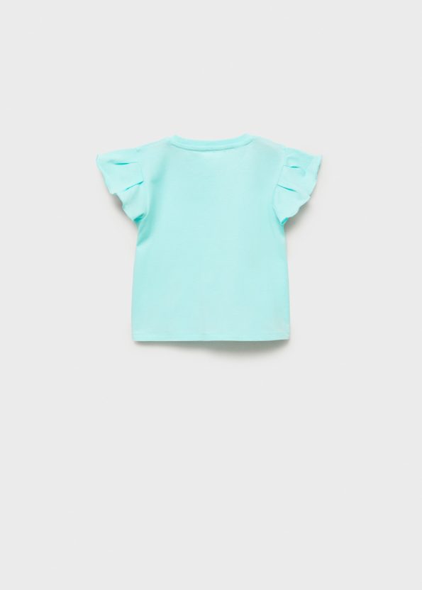 Ruffled Sleeve T-Shirt