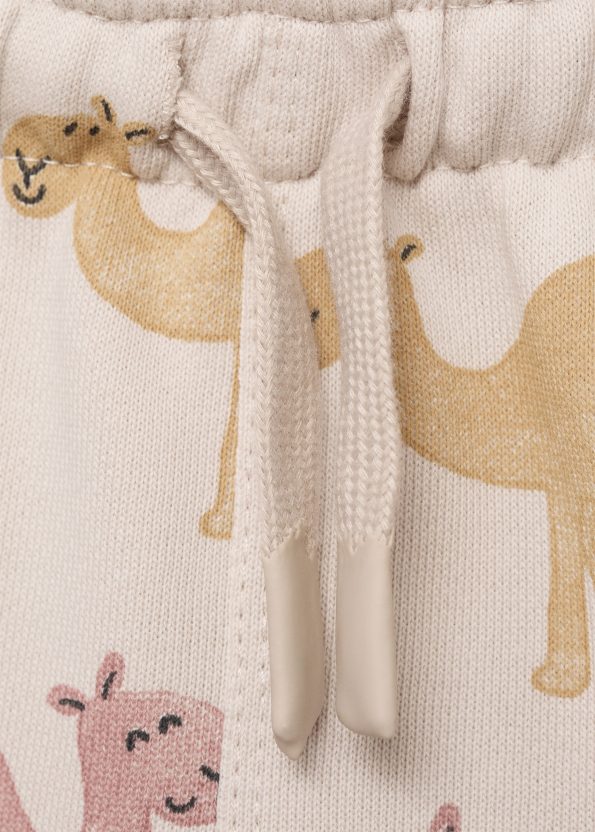 Camel Print Bermuda Shorts