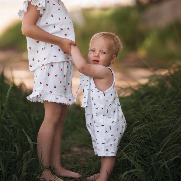 Little Sailors Shorts Overalls