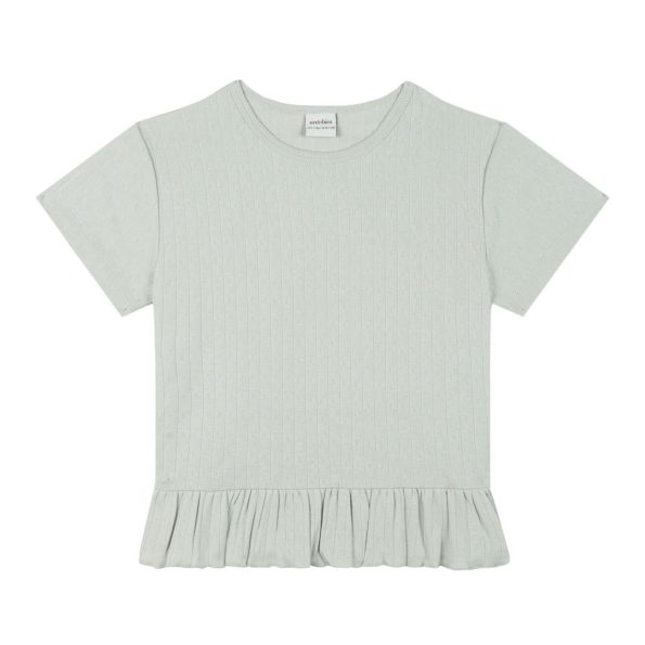 Mint Jacquard Short Sleeve Pajama Set