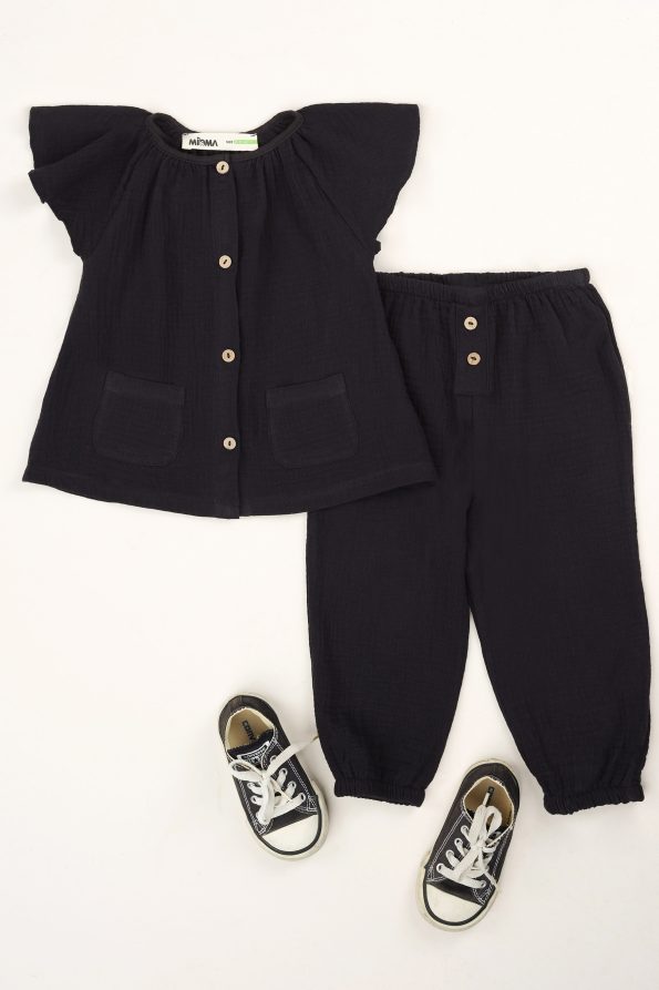 Black Muslin Set
