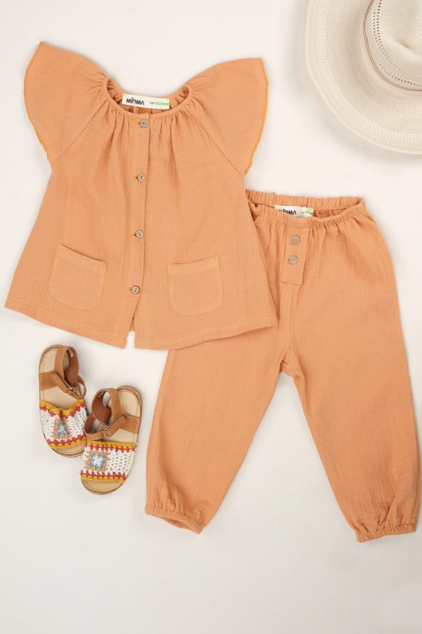 Muslin Set in Salmon
