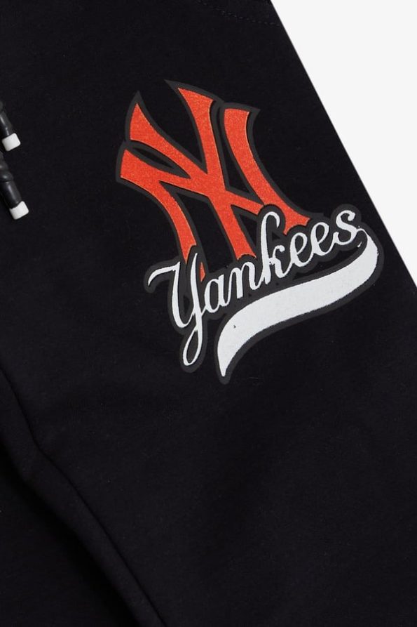 Boys' Baby Sweatpants with New York Yankees Print in Navy Blue (1-1.5 Years)