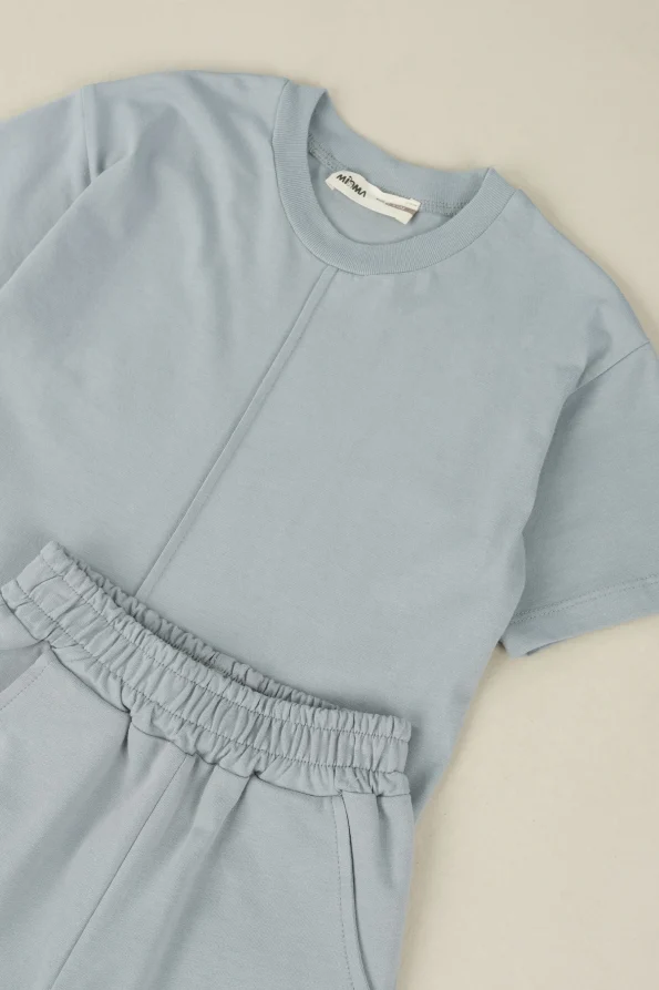 Stitch Detail Front Set Gray