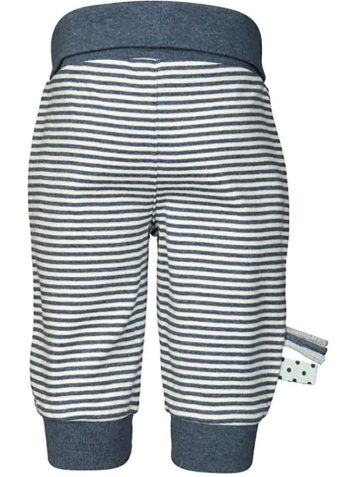 OrganicEra Organic Elastic Waist Striped Pants, INDIGO