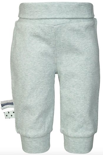 OrganicEra Organic Elastic Waist Pants, Aqua Melange