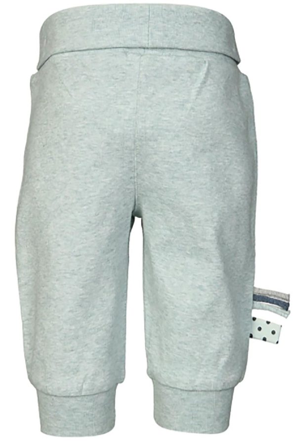 OrganicEra Organic Elastic Waist Pants, Aqua Melange