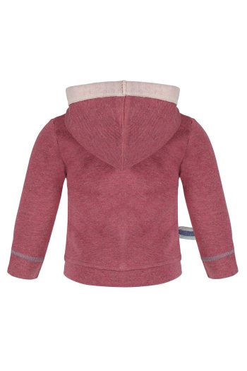 OrganicEra Organic Hooded Jacket, Bordeaux Melange