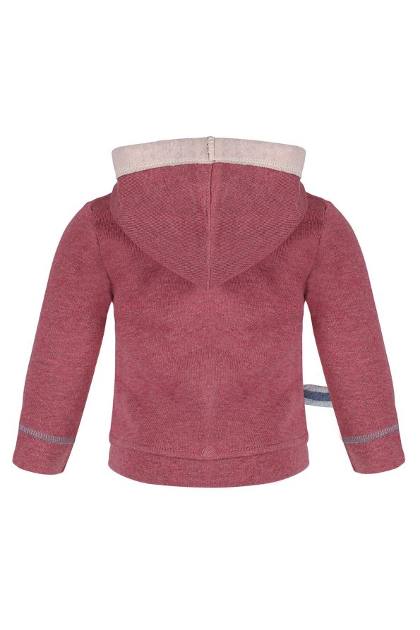 OrganicEra Organic Hooded Jacket, Bordeaux Melange