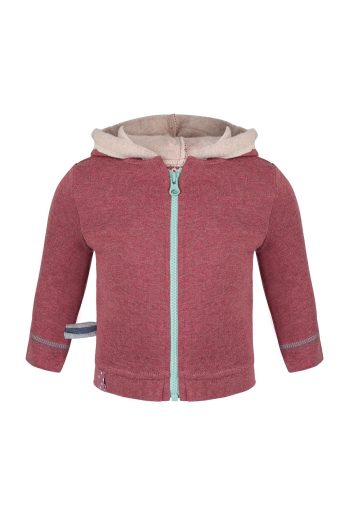 OrganicEra Organic Hooded Jacket, Bordeaux Melange