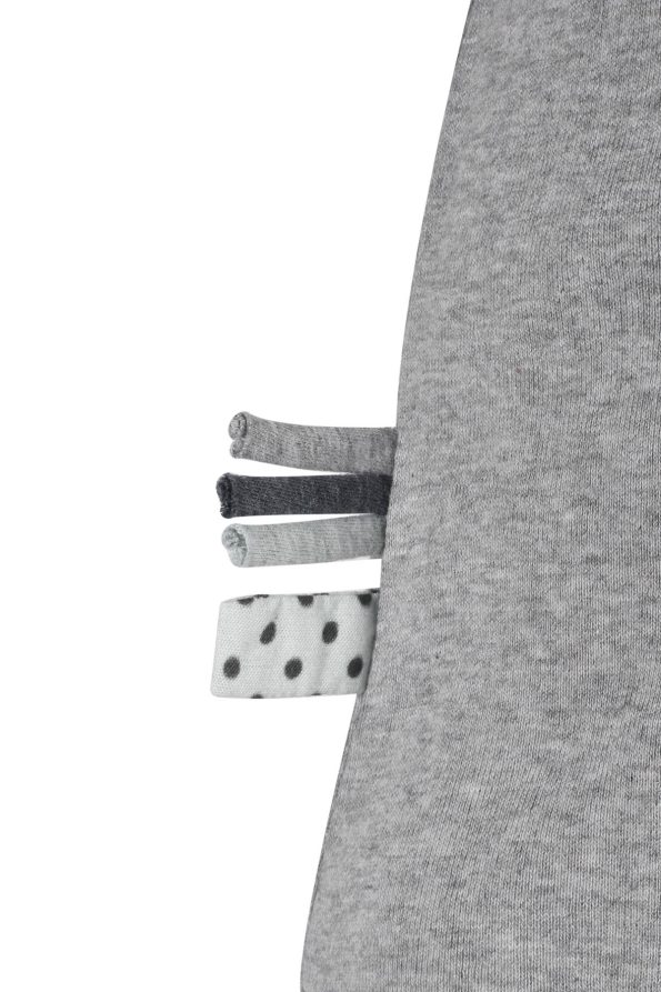 OrganicEra Organic Short Sleeve Bodysuit, Grey Melange