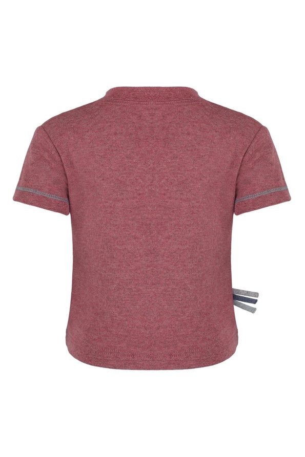 OrganicEra Organic Short Sleeve T-Shirt, Bordeaux Melange